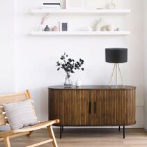 Tripod Table Lamp With Drum Shade Antique Brass / Black - JAMBES-T1