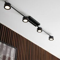 Clyde 4 Rail LED Spot Light Black - 2213530103