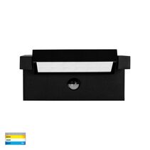 Locu 24W LED Floodlight With Sensor Black / Tri-Colour - HV3732T-BLK-PIR