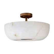 Zurich Flush Mount Light Brass / White - 20863