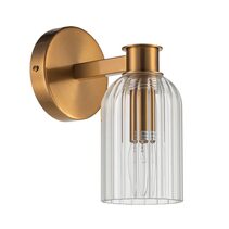 Charlize Sconce Wall Light Single Brass / Clear - 20903