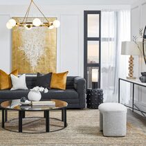 Payton 6 Light Pendant Brass / Opal - 20845