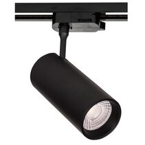 Single Circuit 20W Dimmable LED Track Light Black / Quinto - HCP-1022001
