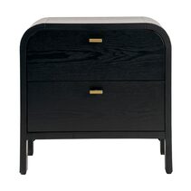 Chisholm Bedside Table Black - 33039