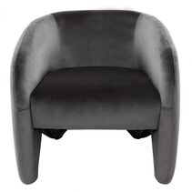 Maine Arm Chair Charcoal Velvet - 33228