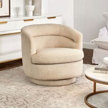 Holly Swivel Arm Chair Natural - 33196