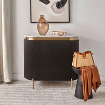 Demarco 3 Drawer Chest Black - 33295