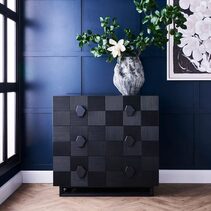 Alton 3 Drawer Chest Black - 33264