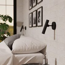 Almudaina LED Switched Wall Light Black / Warm White - 206669