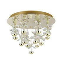Pianopoli 3 LED Dimmable 15 Light Flush Mount Brass / Warm White - 390308