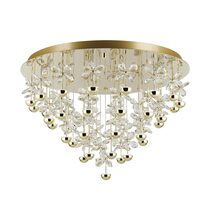 Pianopoli 3 LED Dimmable 43 Light Flush Mount Brass / Warm White - 390309