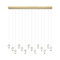 Pianopoli 3 LED Dimmable 14 Light Pendant Brass / Warm White - 390317