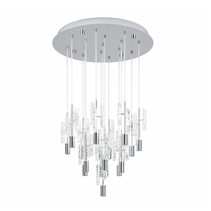 Orihuela LED 15 Light Pendant Chrome / Tri-Colour - 390477