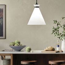 Laria Cone Large Pendant Black / Opal