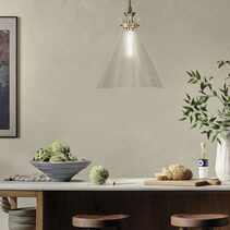 Laria Cone Large Pendant Champagne Bronze / Clear