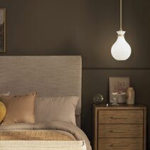 Laria Pear Small Pendant Champagne Bronze / Opal