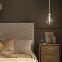 Laria Pear Small Pendant Champagne Bronze / Clear