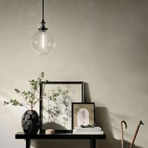 Laria Round Small Pendant Black / Clear