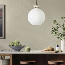 Laria Round Large Pendant Champagne Bronze / Opal