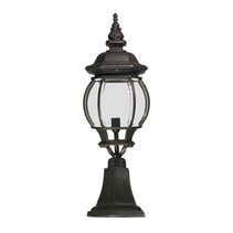 Flinders Medium IP44 Outdoor Pillar Mount Antique Bronze - LOI1001684