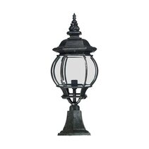 Flinders Large IP44 Outdoor Pillar Mount Antique Black - LOI1001681