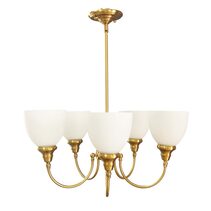 Benson Upwards 5 Light Pendant Satin Brass - LOI1001584