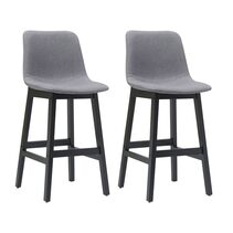Jermaine Bar Stool Set of 2 Stone Grey - 33332