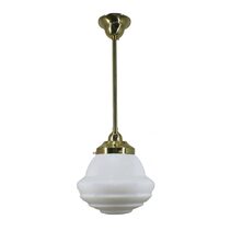 Parkville Opal Matte on Rod Set 1/2'' x 1/2m Polished Brass - LOI3000265A