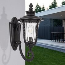 Ramiro 25 Exterior Wall Light Bracket Black - RAMIRO EX25-BK