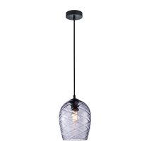 Neta Interior Wine Glass Shade Segmented Pendant Smokey Black - NETA1