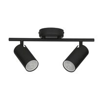 Lengan Interior Double Heads Adjustable Round Base Spot Lights Black - LENGAN2B