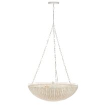 Cali Rattan Pendant White - 20877