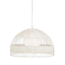 Fortaleza Rattan Pendant Medium White - 20908