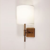 Bella Wall Sconce With Fabric Shade Bronze - OL69331BZ