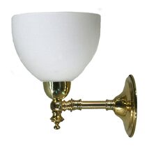 Waubra Wall Light Polished Brass with Decatron Opal Matte - LOI3000337A