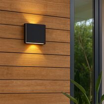 Elaro CCT LED Outdoor Wall Light Small Black - LLOL032BK