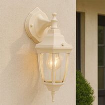 Lunor Down Outdoor Wall Light Beige - LLOL030BE