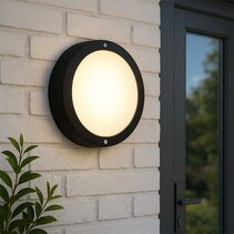 Talvia LED CCT Outdoor Bunker Light Black - LLOL026BK