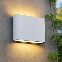 Elaro CCT LED Outdoor Wall Light Small White - LLOL032W