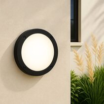 Omira CCT LED Outdoor Bunker Light Large Black - LLOL036L