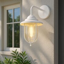 Elvo Outdoor Wall Light White - LLOL011W