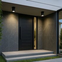 Myren LED Outdoor Ceiling Light Black - LLOL042BK