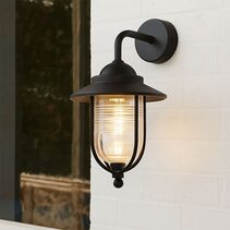Elvo Outdoor Wall Light Black - LLOL011BK