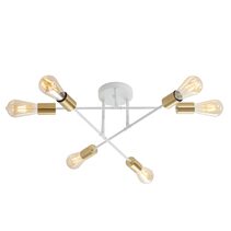 Muna.6 6 Light Close - To - Ceiling White / Satin Barss - OL63296SW