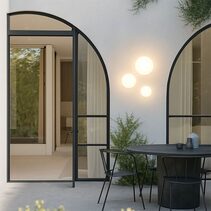 Orlan 180mm LED Colour-Shifting Disc Wall Sconce White Medium - LLOL044W