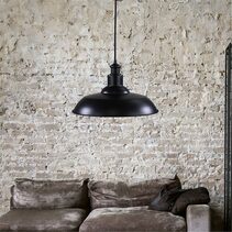Slater.38 Industrial Vintage Pendant Black - OL86291