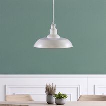 Slater.38 Industrial Vintage Pendant White - OL86294