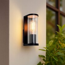 Arlo Outdoor Wall Light Black - LLOL001