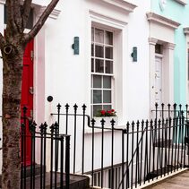 Poseidon 240V GU10 Up & Down Wall Pillar Light Green Patina - PGUDBR3