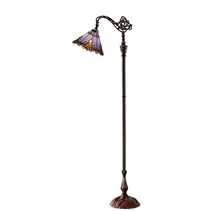 Benita Tiffany Periwinkle Edwardian Floor Lamp - TL-121072P-FLKG
